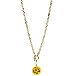 Amourrina Lido Necklace - Yellow - Anemone Red