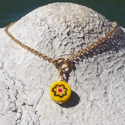 Amourrina Lido Necklace - Yellow - Anemone Red