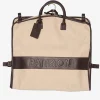 Battistoni Canvas And Leather Garment Bag