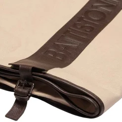 Battistoni Canvas And Leather Garment Bag