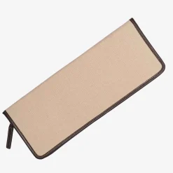 Battistoni Leather Inserts Tie-Case - Brown
