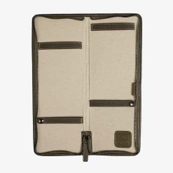 Battistoni Leather Inserts Tie-Case - Green