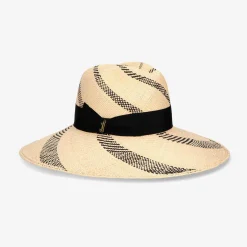 Borsalino Sophie Pattern Broad Brim Hat