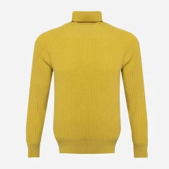 Brass Lamb'S Wool Turtleneck Sweater