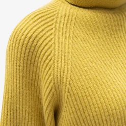 Brass Lamb'S Wool Turtleneck Sweater