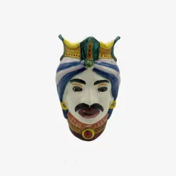 Ceramiche Mennella Artisanal Moor'S Head - Made To Order
