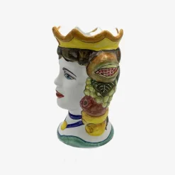 Ceramiche Mennella Artisanal Moor'S Head - Made To Order