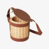 Gatti Lily Leather Basket With Shoulder Carry