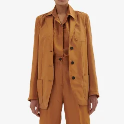 Issimo Burned Orange Pinces Trousers