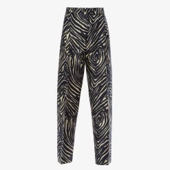 Issimo X Alberto Biani Zebra Pleated Pants