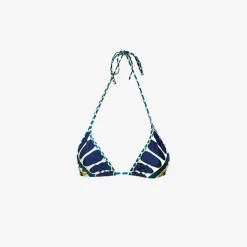 Issimo X La Doublej Bikini Top - Blue Solar Placee