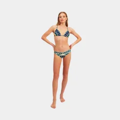 Issimo X La Doublej Bikini Top - Blue Solar Placee