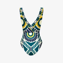 Issimo X La Doublej Hazzard Swimsuit - Blue Solar Placee