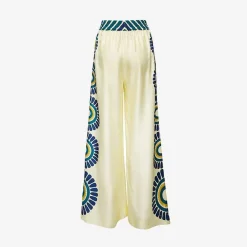 Issimo X La Doublej Palazzo Pants - White Solar Placee