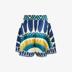 Issimo X La Doublej Pull-Up Shorts - White Solar Placee