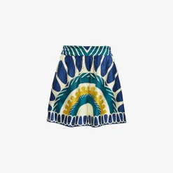 Issimo X La Doublej Pull-Up Shorts - White Solar Placee