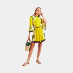 Issimo X La Doublej Sorellina Dress - Yellow Solar Placee