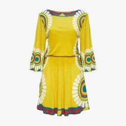 Issimo X La Doublej Sorellina Dress - Yellow Solar Placee