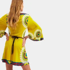 Issimo X La Doublej Sorellina Dress - Yellow Solar Placee