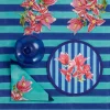 Issimo X Lisa Corti Bougainvillea Stripes Placemat