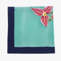 Issimo X Lisa Corti Bougainvillea Stripes Napkin