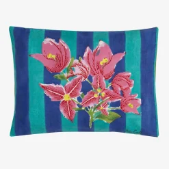 Issimo X Lisa Corti Bougainvillea Stripes Baby Pillow