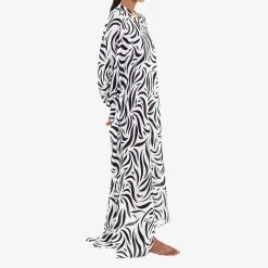 Issimo X Loretta Caponi Clementina Kaftan Zebra
