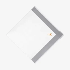 Issimo X Schostal Handkerchief With Corna Embroidery - Grey
