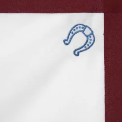 Issimo X Schostal Handkerchief With Ferro Di Cavallo Embroidery