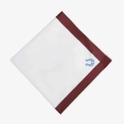 Issimo X Schostal Handkerchief With Ferro Di Cavallo Embroidery