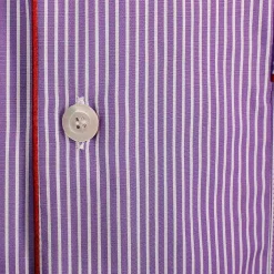 Issimo X Schostal Unisex Striped Pyjama-Purple&White