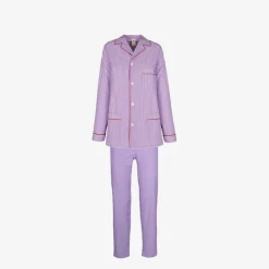 Issimo X Schostal Unisex Striped Pyjama-Purple&White