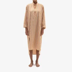 Issimo X Schostal Unisex Stripes Nightshirt - Tabac