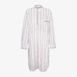 Issimo X Schostal Unisex Nightshirt - White & Multicoloured Stripes