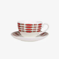 Issimo X Villeroy & Boch Peperoncino Tea Cup And Saucer, Set Of 2