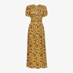 Loretta Caponi Gilda Yellow Dress