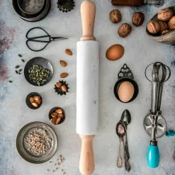 Marmolove All Night Long Carrara Marble Rolling Pin
