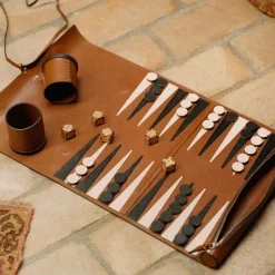 Metier Backgammon Set - Cognac