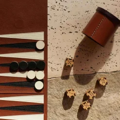 Metier Backgammon Set - Cognac