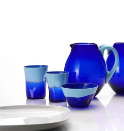 Nasonmoretti Dandy Water Glass Sky Blue Blue - Made To Order