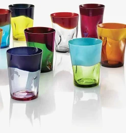 Nasonmoretti Dandy Water Glass Sky Blue Acid Green - Made To Order