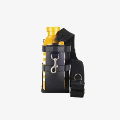 Officina Del Poggio Bottle Bag With Pocket And Bottle Black